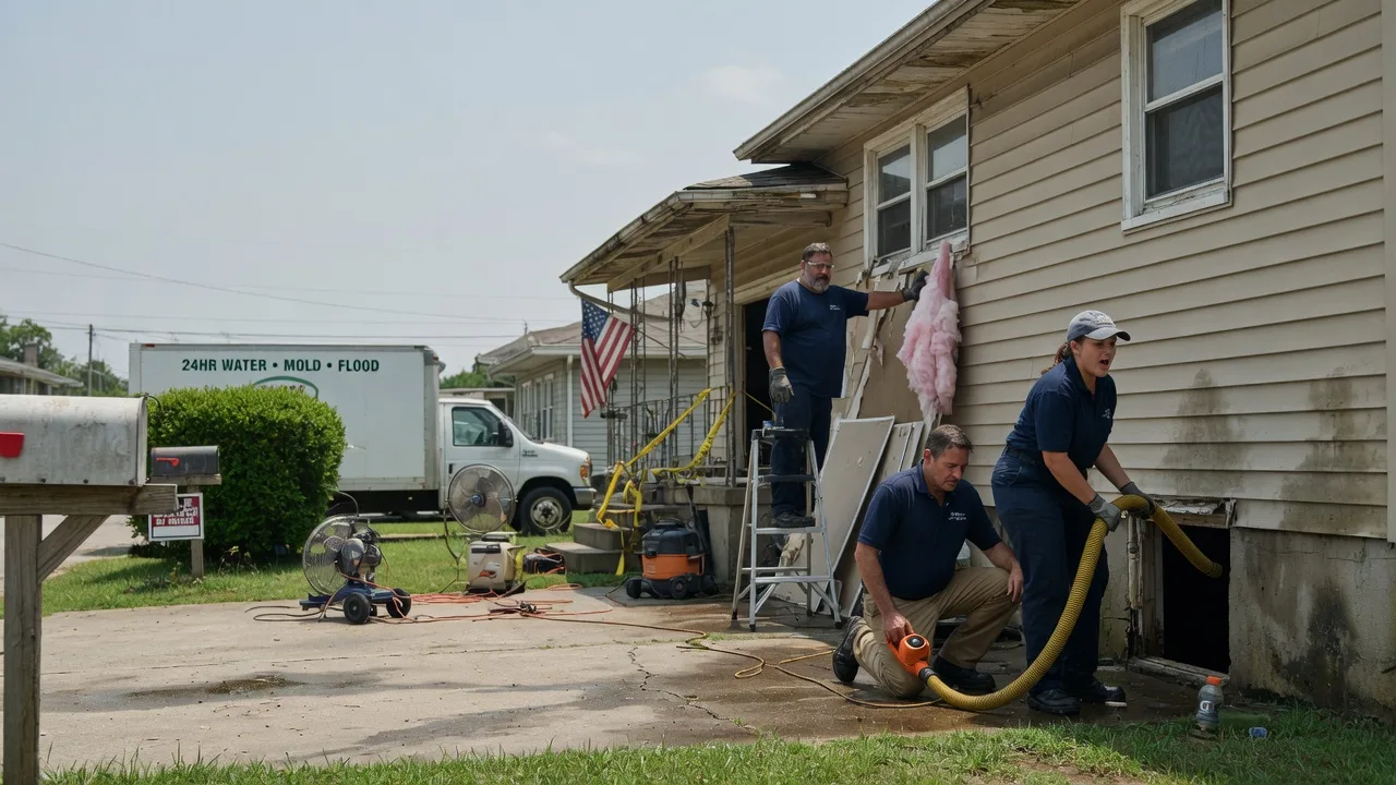 Water Damage Repair in Farmersville, IL near me